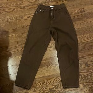 Brown Mom Jeans (S)